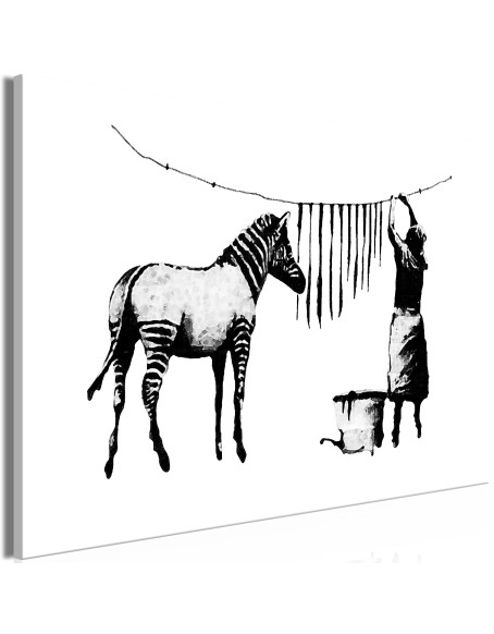 Картина - Banksy: Washing Zebra (1 Part) Wide