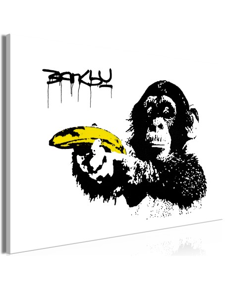 Картина - Banksy: Monkey with Banana (1 Part) Wide