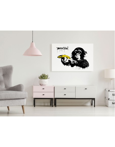 Картина - Banksy: Monkey with Banana (1 Part) Wide