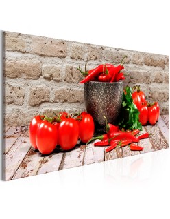 Картина - Red Vegetables (1 Part) Brick Narrow