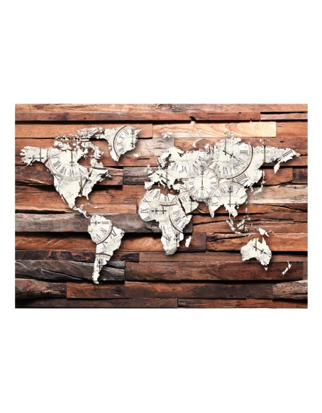 Фототапет - Map On Wood