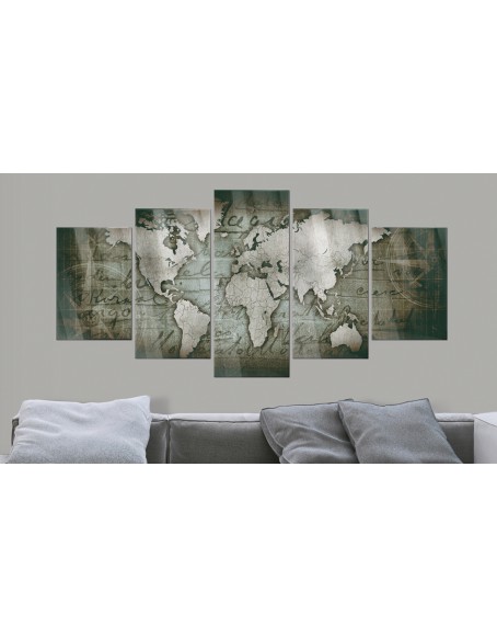 Картина върху акрилно стъкло - Acrylic prints – Bronze map III