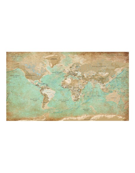 Фототапет XXL - Turquoise World Map II