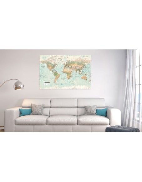 Картина - World Map: Beautiful World