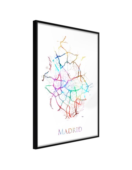 Плакат - City Map: Madrid (Colour)