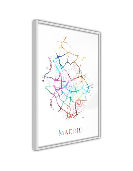 Плакат - City Map: Madrid (Colour)