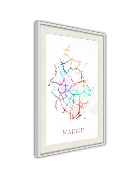 Плакат - City Map: Madrid (Colour)