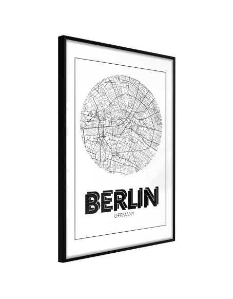 Плакат - City Map: Berlin (Round)