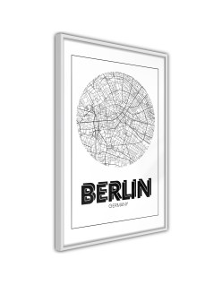 Плакат - City Map: Berlin (Round)