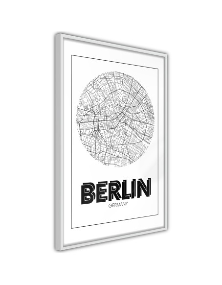 Плакат - City Map: Berlin (Round)