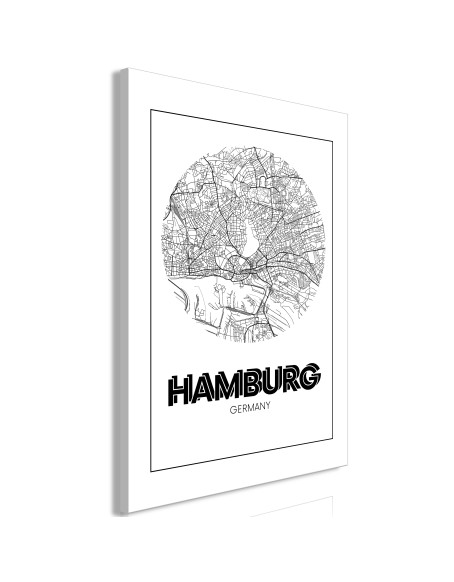 Картина - Retro Hamburg (1 Part) Vertical