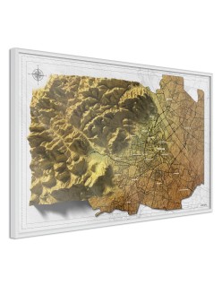 Плакат - Raised Relief Map: Vienna