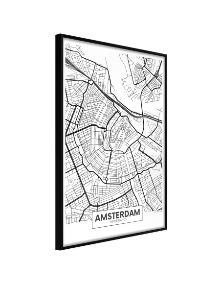 Плакат - City map: Amsterdam