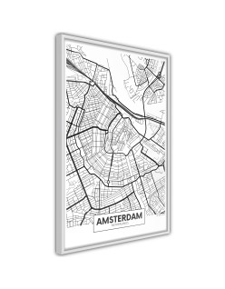 Плакат - City map: Amsterdam