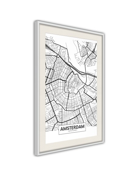 Плакат - City map: Amsterdam