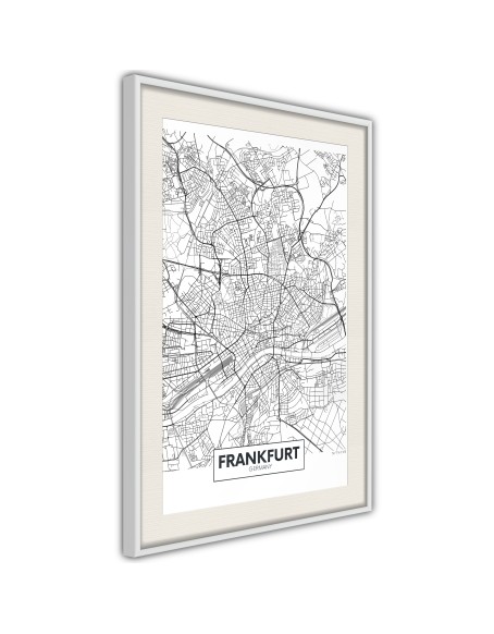 Плакат - City map: Frankfurt