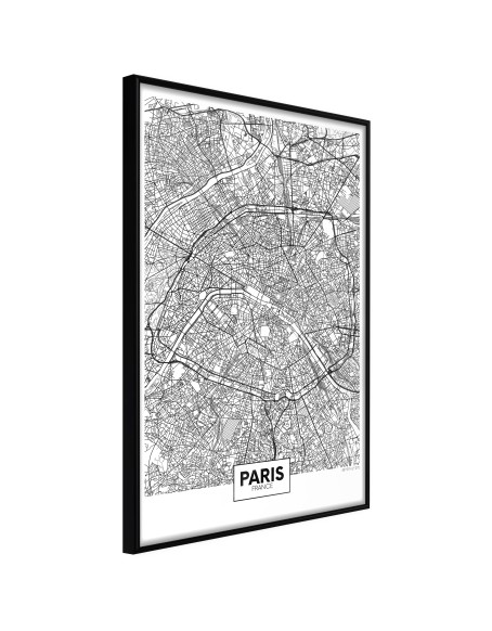 Плакат - City Map: Paris