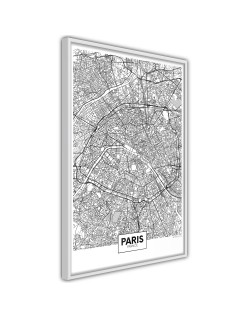 Плакат - City Map: Paris