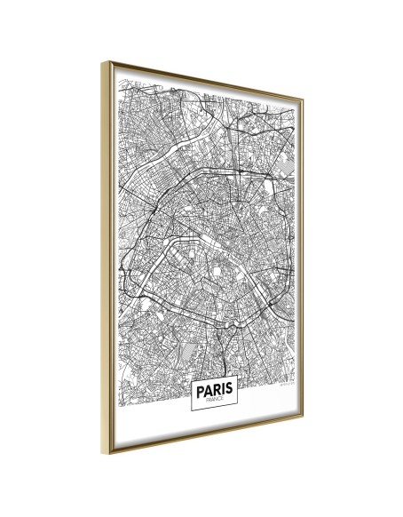 Плакат - City Map: Paris