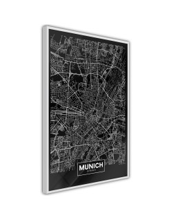 Плакат - City Map: Munich (Dark)