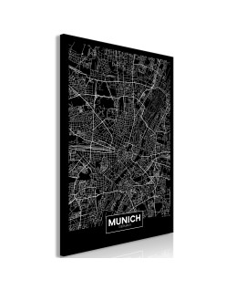 Картина - Dark Map of Munich (1 Part) Vertical