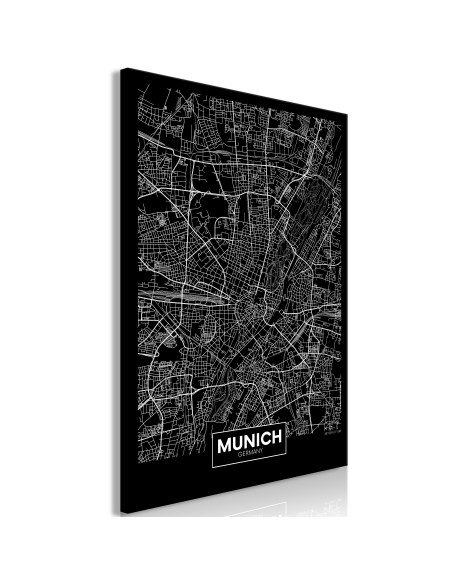 Картина - Dark Map of Munich (1 Part) Vertical