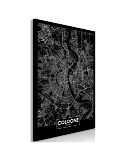 Картина - Dark Map of Cologne (1 Part) Vertical