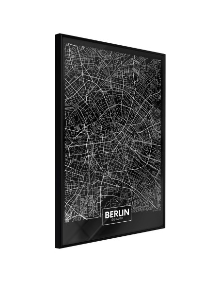 Плакат - City Map: Berlin (Dark)