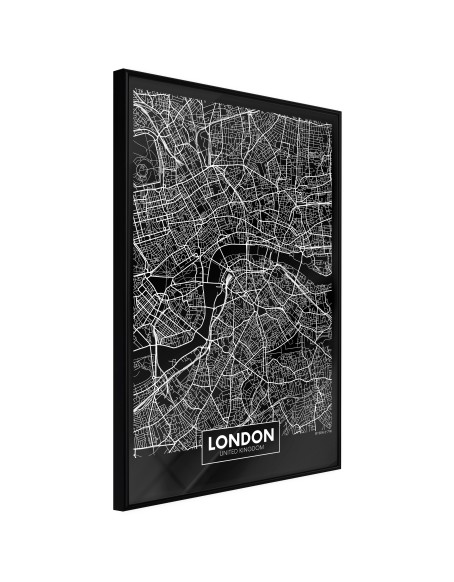 Плакат - City Map: London (Dark)