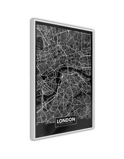 Плакат - City Map: London (Dark)