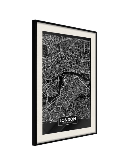 Плакат - City Map: London (Dark)