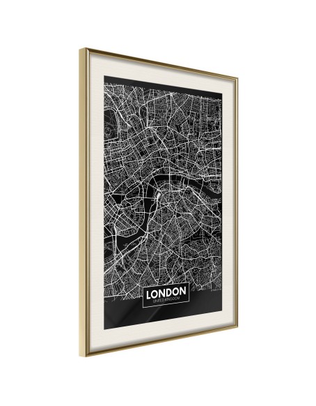 Плакат - City Map: London (Dark)