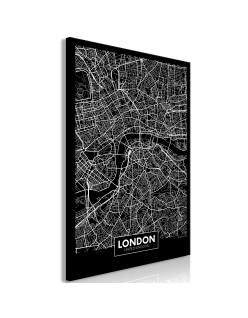 Картина - Dark Map of London (1 Part) Vertical