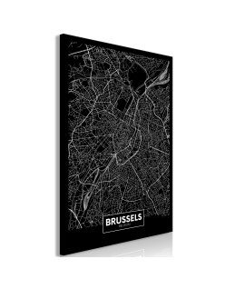 Картина - Dark Map of Brussels (1 Part) Vertical