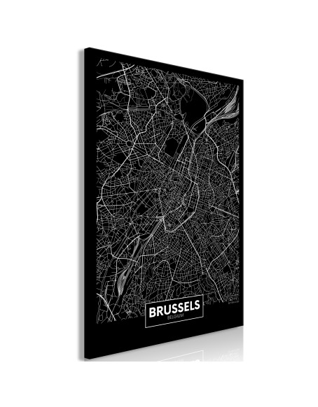 Картина - Dark Map of Brussels (1 Part) Vertical