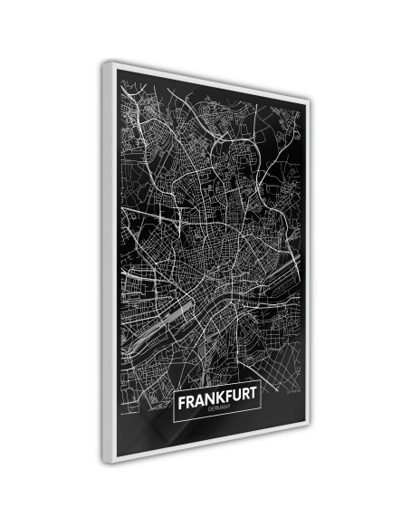 Плакат - City Map: Frankfurt (Dark)