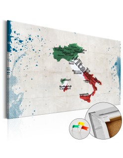 Картина върху корк - Italy [Cork Map]