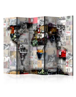 Параван - Room divider – World map – Banksy