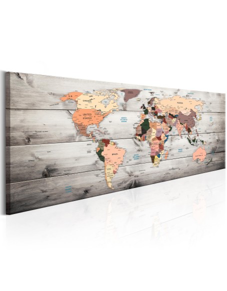 Картина - World Maps: Wooden Travels