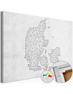 Картина върху корк - Geometric Land [Cork Map]