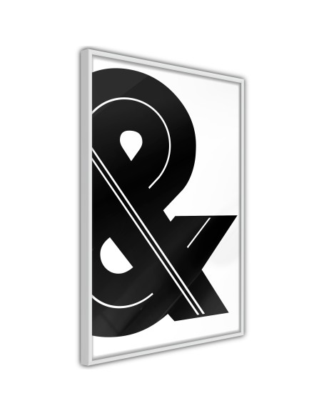 Плакат - Ampersand (Black and White)