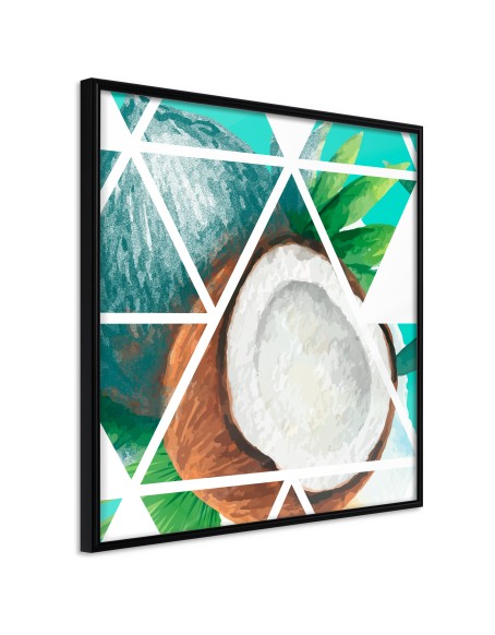 Плакат - Tropical Mosaic with Coconut (Square)