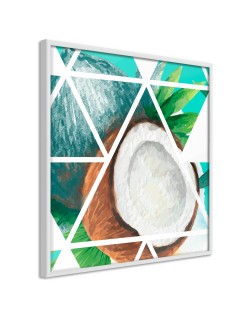 Плакат - Tropical Mosaic with Coconut (Square)