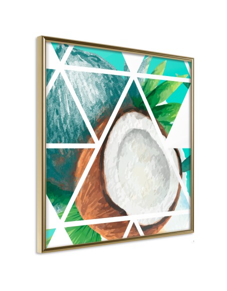 Плакат - Tropical Mosaic with Coconut (Square)