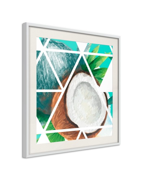 Плакат - Tropical Mosaic with Coconut (Square)