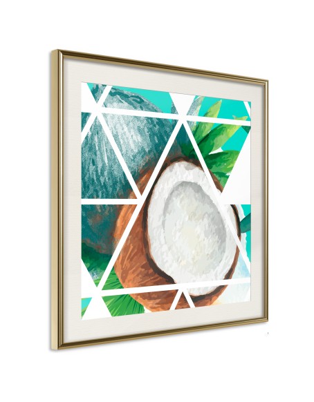 Плакат - Tropical Mosaic with Coconut (Square)