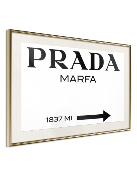 Плакат - Prada (White)