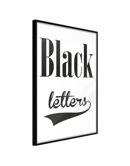 Плакат - Black Lettering