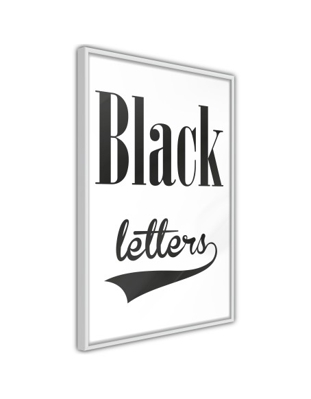 Плакат - Black Lettering