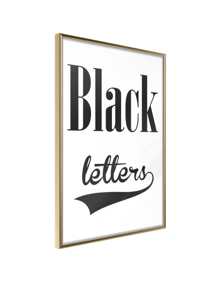 Плакат - Black Lettering